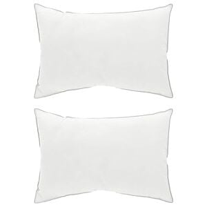 vidaXL Hoofdkussen 2 st 50 x 75 cm Australisch Wol Wit