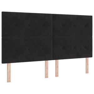 vidaXL Hoofdbord Zwart 180 cm Fluweel