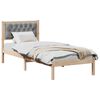 vidaXL Bedframe Lichtgrijs 80 x 200 cm Massief grenenhout