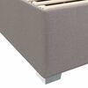 vidaXL Bedframe met matras Taupe 120 x 200 cm Stof