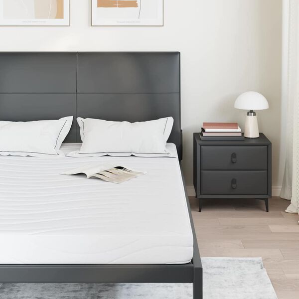 vidaXL Matras Wit 140 x 200 cm Jacquard stof