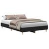 vidaXL Bedframe Zwart Eiken 193 x 143 x 25 cm Bewerkt hout