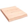 vidaXL Wandschap 40x50x(2-6) cm onbehandeld massief eikenhout