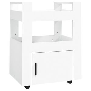 vidaXL Keukentrolley 60x45x80 cm bewerkt hout wit