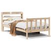 vidaXL Bedframe zonder matras massief grenenhout 75x190 cm