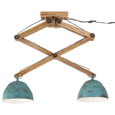 vidaXL Plafondlamp 25 W E27 29x18x85 cm verweerd blauw