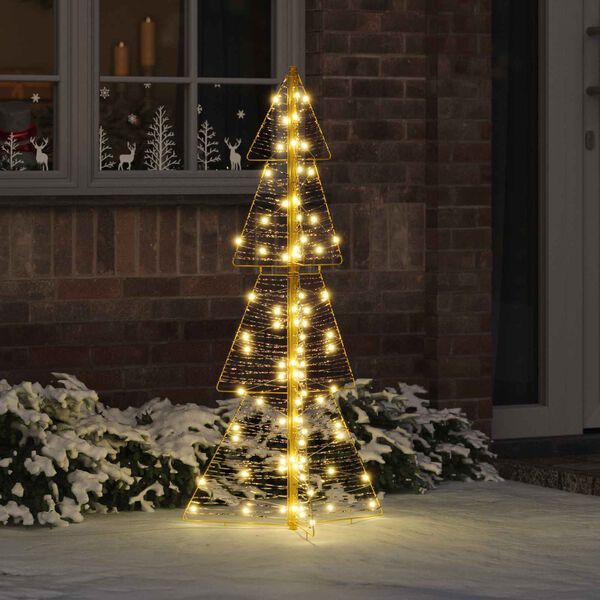 vidaXL Kerstboom met 100 LED Warmwit 120 cm PET