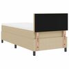vidaXL Boxspringbed Lichtgrijs en wit. 90 x 200 cm Katoen Stof