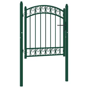 vidaXL Tuinpoorten EMMEN 104 x 86 cm Vergrendelbaar Poedergecoat staal
