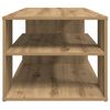vidaXL Salontafel 100x50x40 cm bewerkt hout artisanaal eikenkleurig
