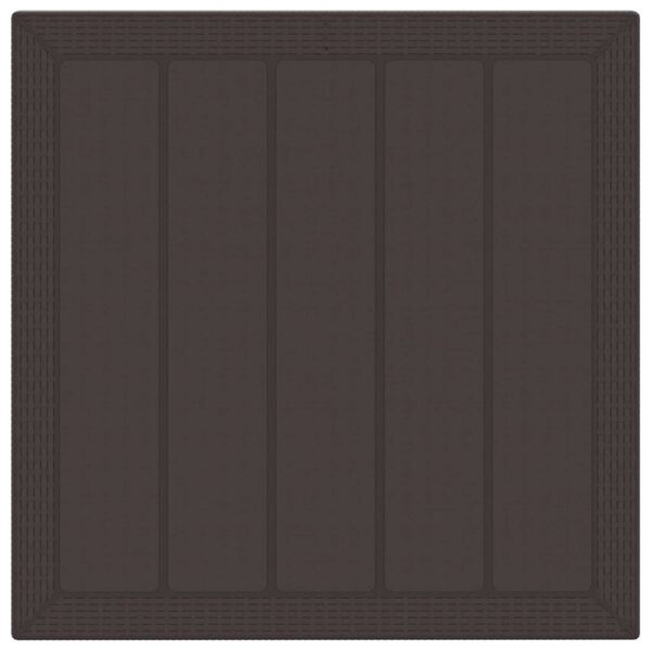 vidaXL Tuin Eetset 3 pcs Bruin Polypropyleen