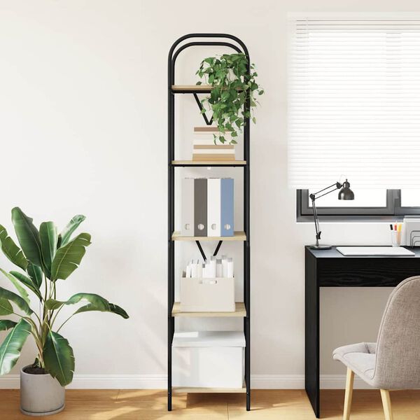 vidaXL Boekenkast Sonoma Eiken 40 x 30 x 183 cm Bewerkt hout