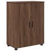 vidaXL Badkamer Kast Bruin Eiken 60 x 35 x 80 cm Bewerkt hout, Metaal