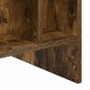 vidaXL Platenkast Gerookt eiken 78.5 x 35 x 45 cm Bewerkt hout