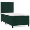 vidaXL Boxspring met matras fluweel donkergroen 80x200 cm