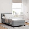 vidaXL Boxspringbed met matras met matras Lichtgrijs 100 x 200 cm