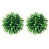 vidaXL Kunstbuxusballen met LED-verlichting 2 st 30 cm groen