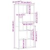 vidaXL Boekenkast Artisan Eiken 67x24x161 cm Bewerkt Hout