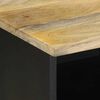 vidaXL Tv-meubel 100x33,5x46 cm massief ruw mangohout zwart