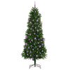 vidaXL Kerstboom met 300 LED met standaard Groen 240 cm PE