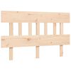 vidaXL Bedframe met hoofdbord massief hout
