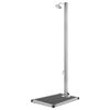 vidaXL Buitendouche met grijze basis 220 cm roestvrij staal