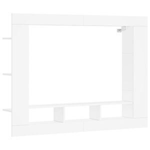 vidaXL Tv-meubel 152x22x113 cm bewerkt hout wit