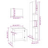 vidaXL 3-delige Badkamermeubelset bewerkt hout gerookt eikenkleurig