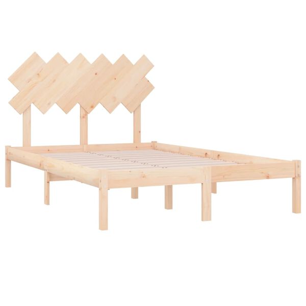 vidaXL Bedframe massief hout 120x190 cm