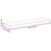 vidaXL Wandschappen zwevend 2 st 90x23,5x3,8 cm MDF grijs