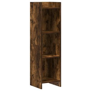 vidaXL Boekenkast Gerookt eiken 30 x 30 x 111 cm Bewerkt hout