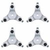 vidaXL Meubelrollers 4 st 16x14,5x5,5 cm staal 180 kg
