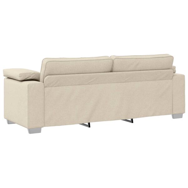 vidaXL Bank Beige 219 x 80 x 82 cm Linnen-mix stof