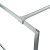vidaXL Inloopdouchewand 80x195 cm transparant ESG-glas zilverkleurig