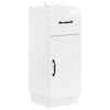 vidaXL Badkamer Opbergkast HOORN Hoogglans Wit 30 x 31 x 77 cm