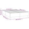 vidaXL Boxspring bed stof zwart 140x190 cm