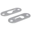 vidaXL Sleufhanger 2 pcs Zilver 45 x 16 x 3.5 mm IJzer