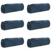 vidaXL Kleden 6 pcs Marineblauw 280 x 210 cm Fleece