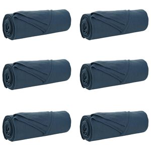 vidaXL Kleden 6 st Marineblauw 280 x 210 cm 4.74 kg Fleece