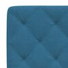 vidaXL Bedframe zonder matras fluweel blauw 140x200 cm