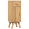 vidaXL Badkamerkast Olden Bruin 35 x 30 x 90 cm Massief grenenhout