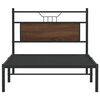vidaXL Bedframe zonder matras bewerkt hout bruin eikenkleur 100x190 cm