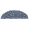 vidaXL Trapmatten zelfklevend 15 st sisal-look 56x17x3 cm blauw