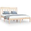 vidaXL Bedframe massief hout 120x190 cm