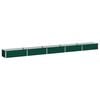vidaXL Verhoogd Tuinbed Groen 400 x 40 x 24 cm koudgewalst stalen