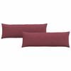 vidaXL Sofa Kussens 2 st Stof Wijnrood 120 x 40 cm