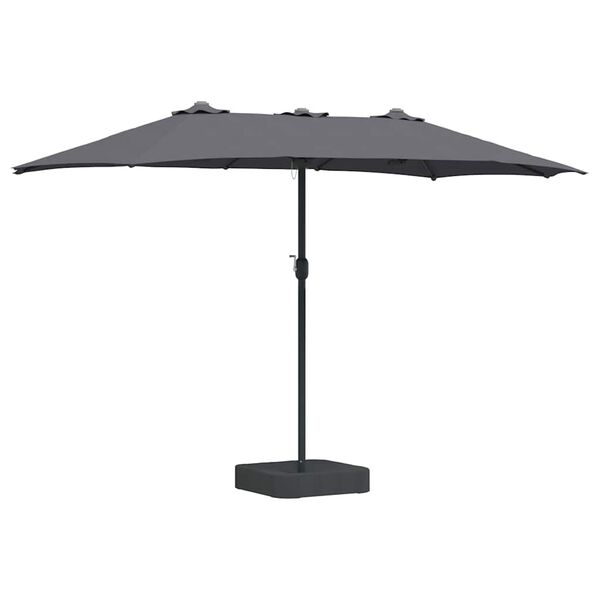 vidaXL Tuinparasol Antraciet 385 x 209 x 244 cm Polyester en staal