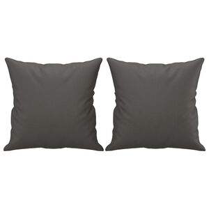 vidaXL Sierkussens 2 st 40x40 cm kunstleer grijs