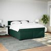 vidaXL Boxspring met matras fluweel donkergroen 180x200 cm