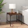 vidaXL Salontafel 50x50x35 cm bewerkt hout bruin eikenkleur